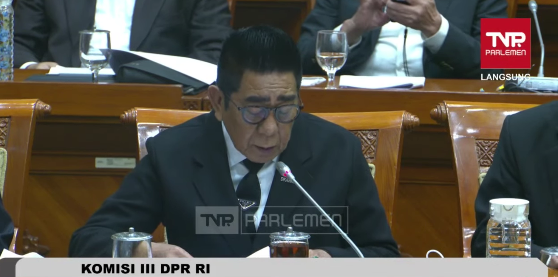 Ketua Umum DPP Gerakan Nasional Anti Narkotika (GRANAT) Henry Yosodiningrat. (Foto/YouTube TV Parlemen)