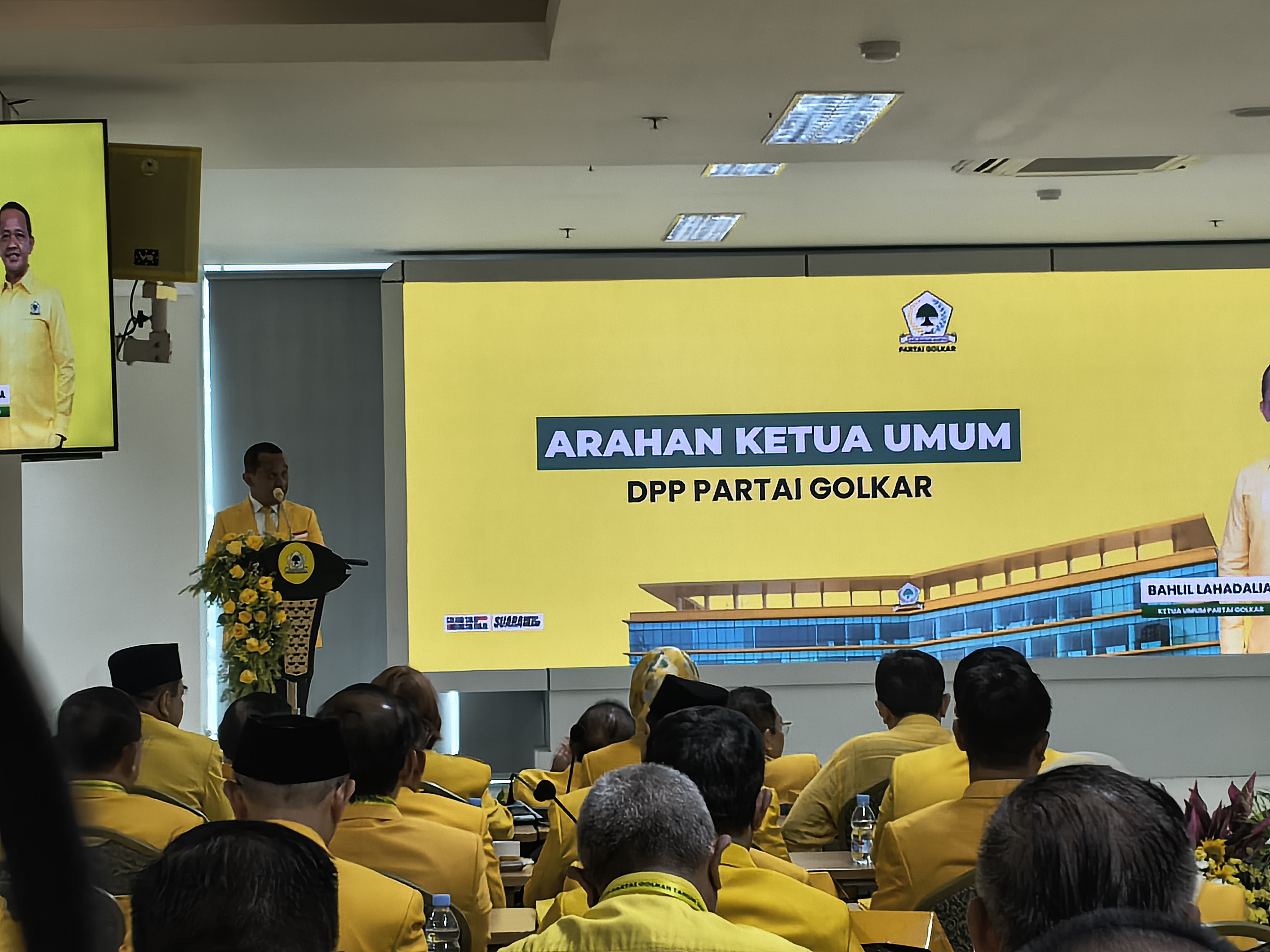 Bahlil tegaskan tidak akan bawa Golkar masuk koalisi banci. (BeritaNasional/Ahda)