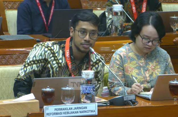 Komisi III DPR perlu hindari penerapan pidana berlebihan bagi pengguna narkoba. (Foto/YouTube Komisi III DPR)