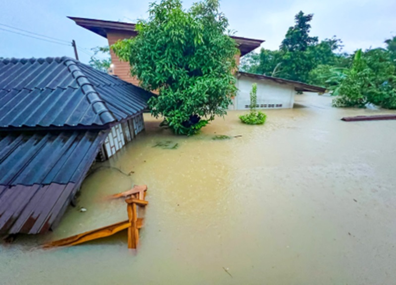 Ilustrasi banjir Thailand (Foto/Khaosod)
