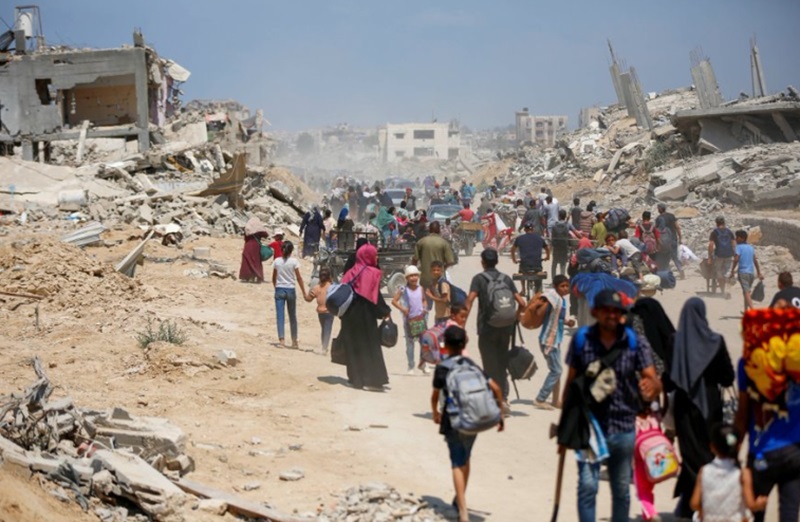 Ilustrasi kondisi warga Gaza. (Foto/UNRWA)