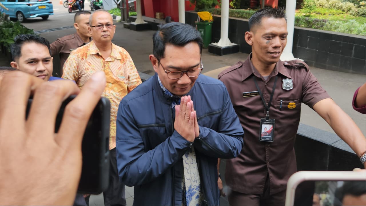 Mantan Gubernur Jawa Barat Ridwan Kamil di KPK. (BeritaNasional/Panji Septo)