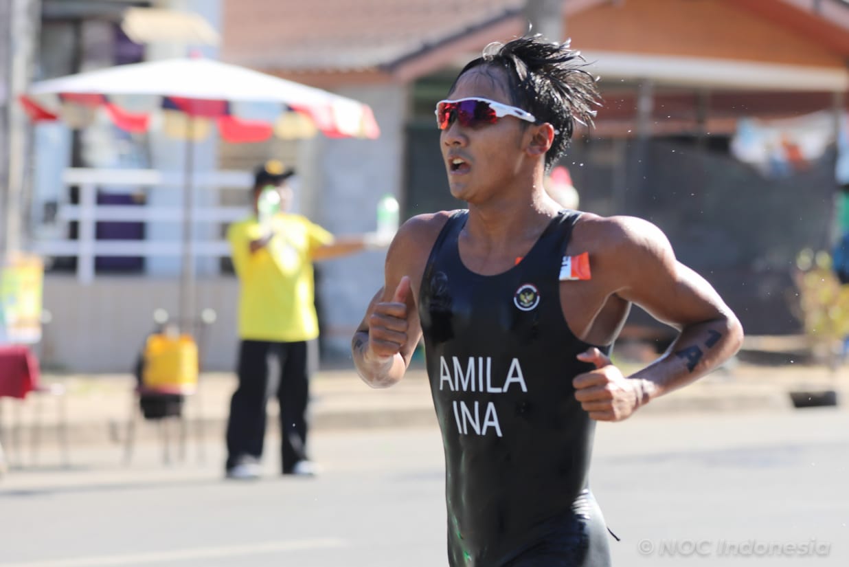 Atlet Indonesia cabor Triathlon di SEA Games 2025. (Foto/Dok Kemenpora)