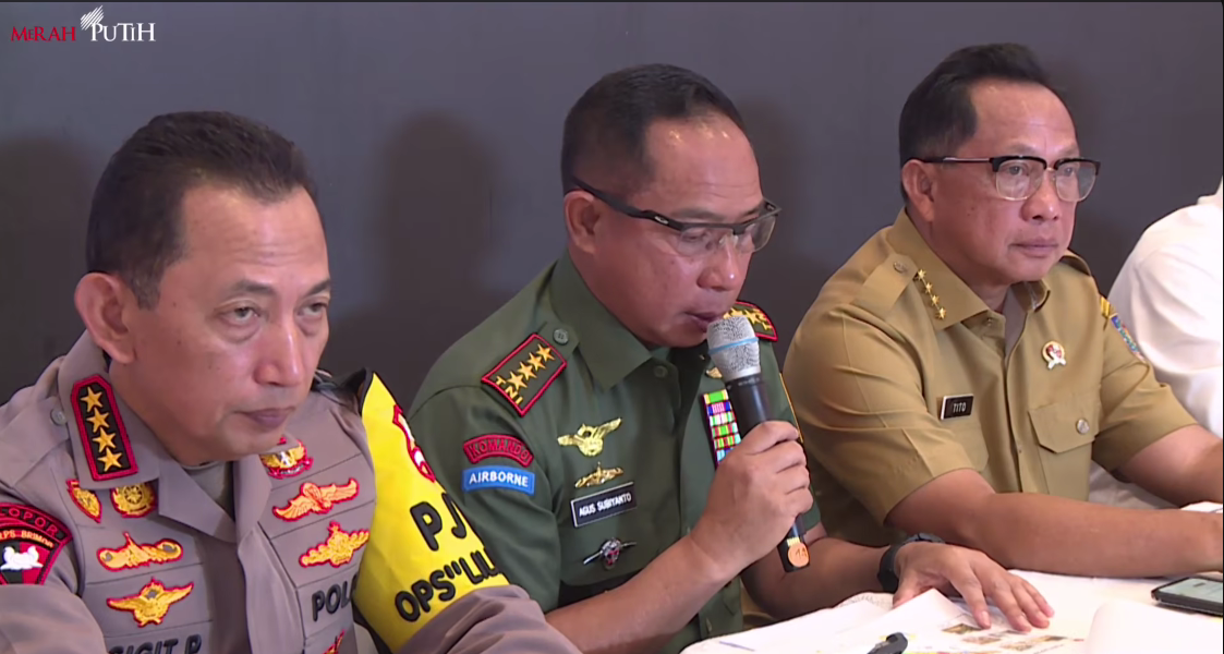 Mendagri Tito Karnavian (kanan) saat konferensi pers. (Foto/YouTube Setpres)