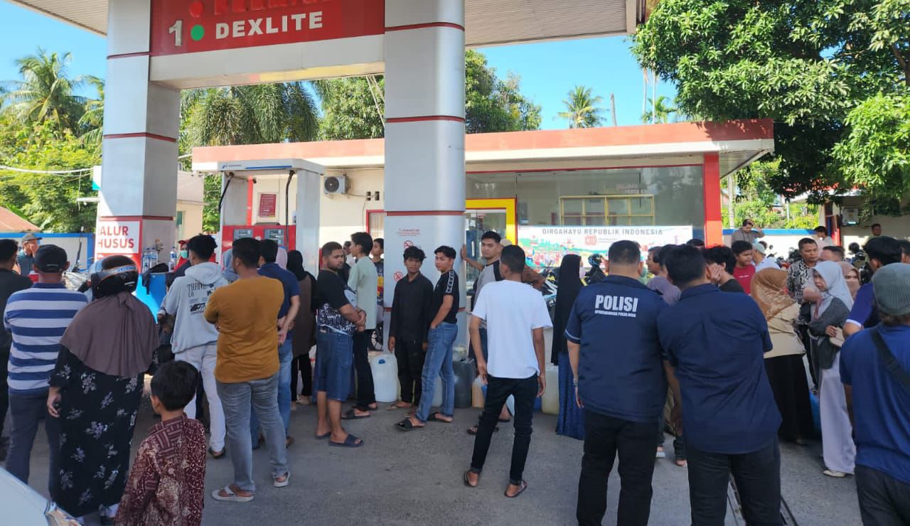 Pastikan distribusi BBM aman di wilayah bencana (BeritaNasional/Humas Polri)