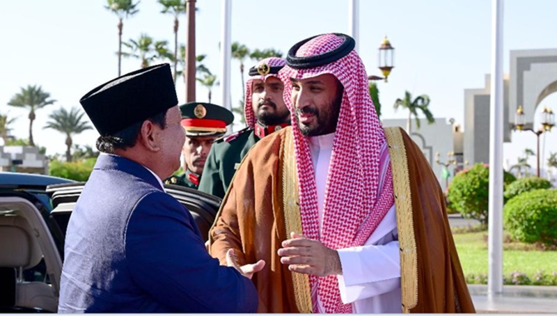 Presiden Prabowo dan MBS (Foto/PBMI)