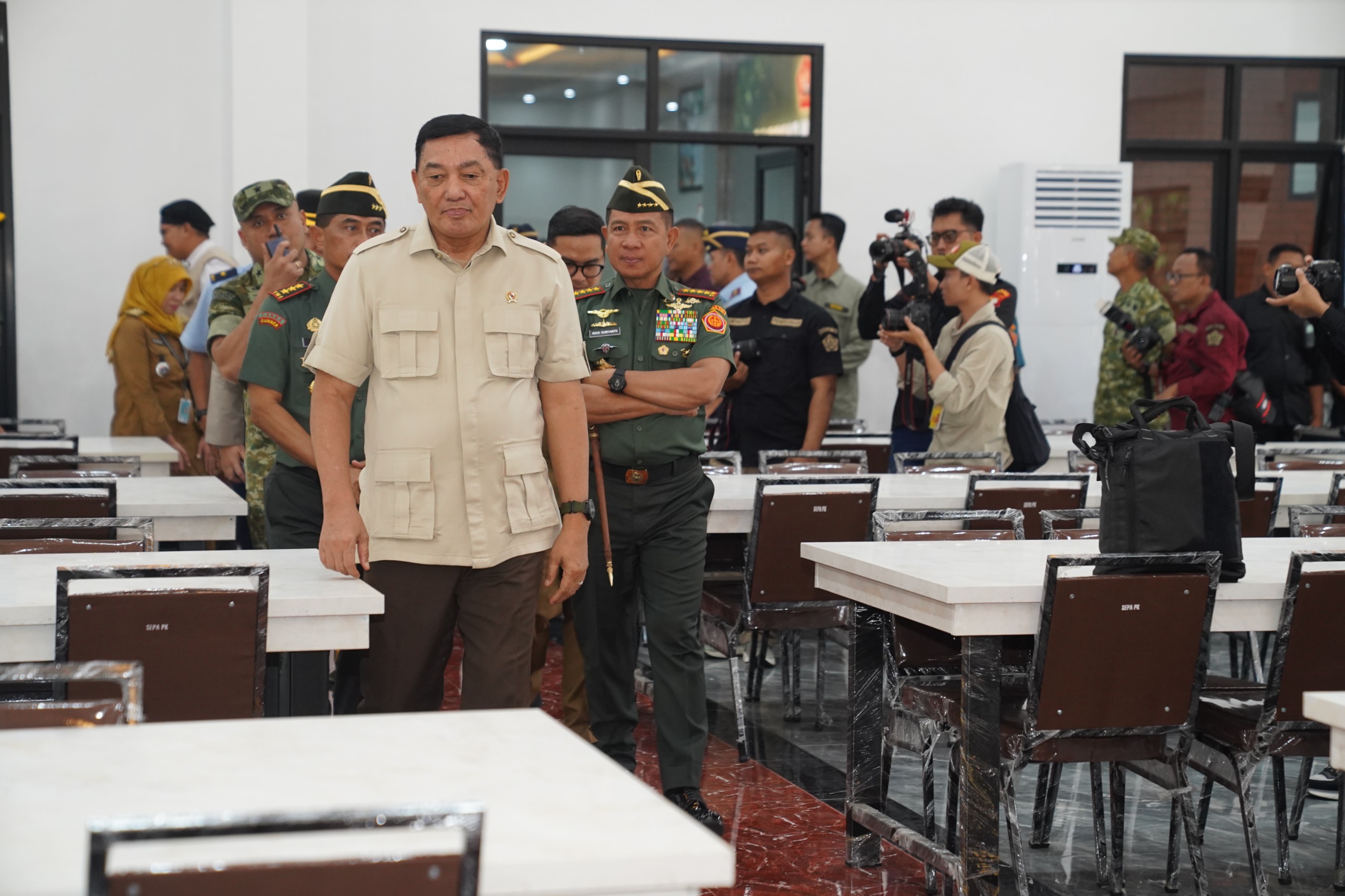 TNI resmikan fasilitas Sekolah Perwira Prajurit Karier (Sepa PK) TNI di lingkungan Kodiklat TNI, Tangerang, Banten. (BeritaNasional/Elvis/HO Dispenad)