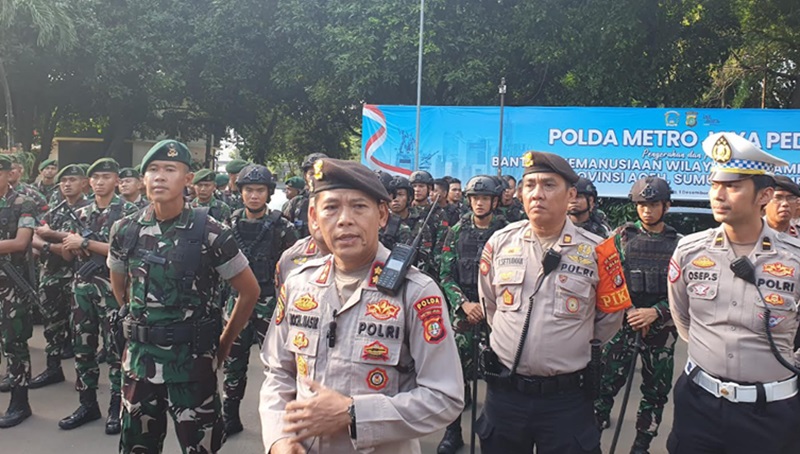 Polda Metro Jaya gelar patroli sasar 4 titik vital (Beritanasional/Bachtiar)