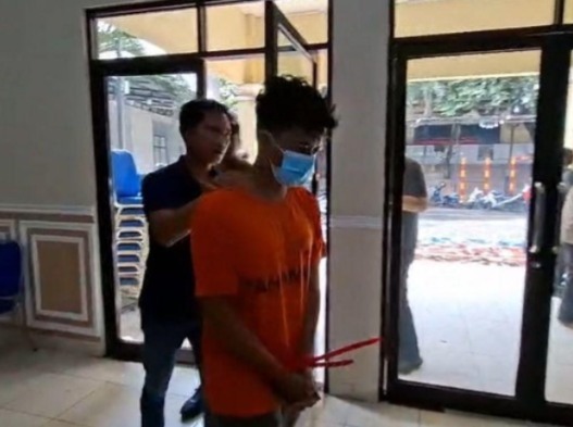 HRR pelaku teror ke-10 sekolah di Depok. (Foto/Polres Metro Depok)