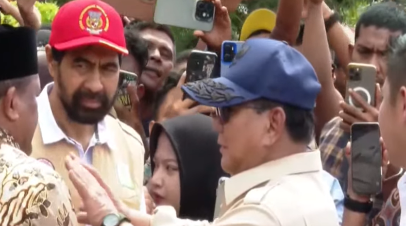 Presiden Prabowo menemui para korban bencana banjir bandang dan longsor di Aceh. (BeritaNasional/tangkapan layar)