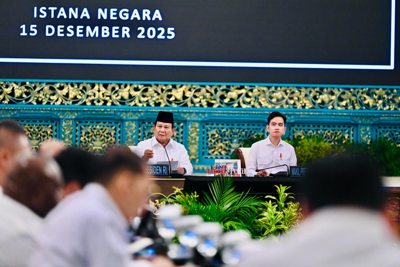 Presiden Prabowo Subianto pimpin Sidang Kabinet Paripurna di Istana Negara. (BeritaNasional/Setpres)