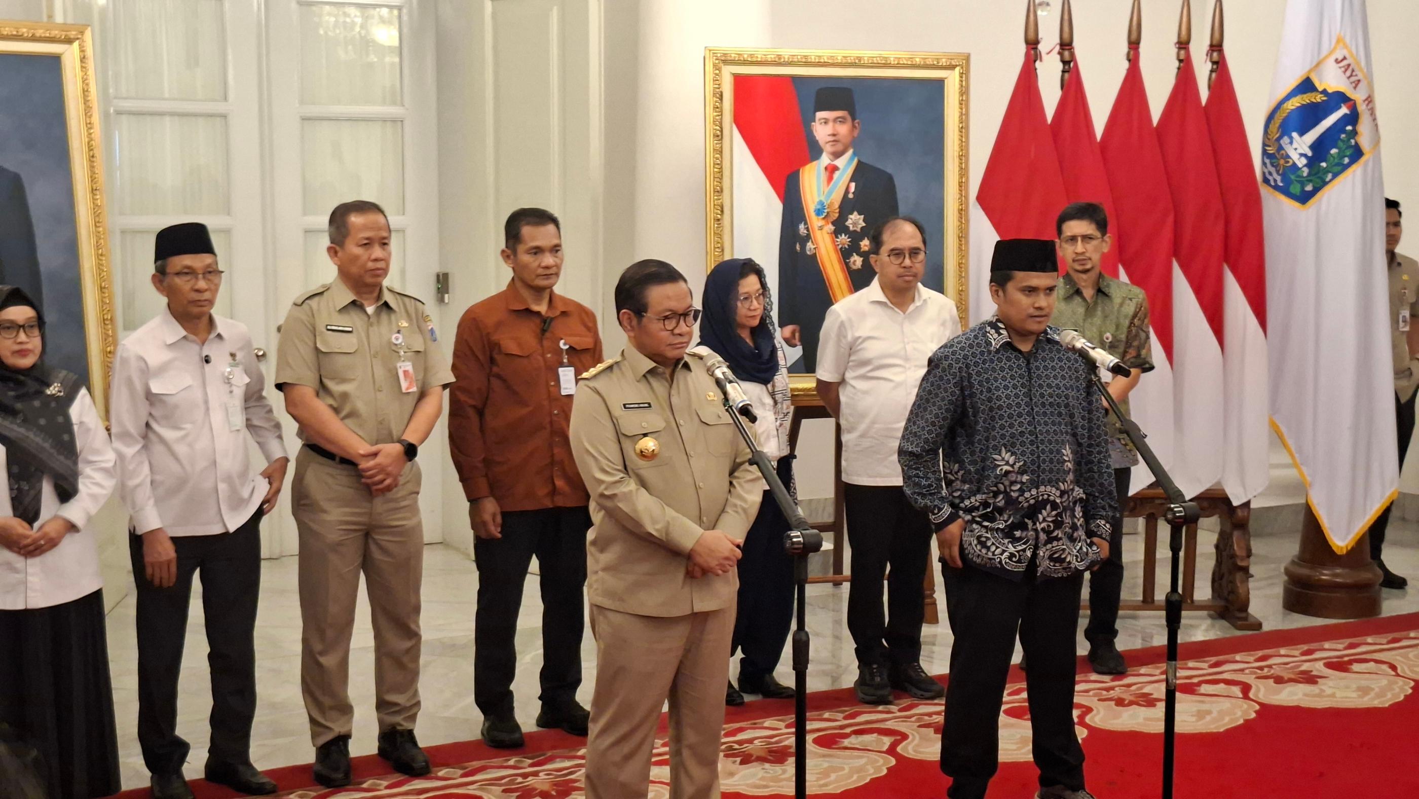 Pramono batal umumkan UMP DKI 2026, ini alasannya. (BeritaNasional/Lydia)