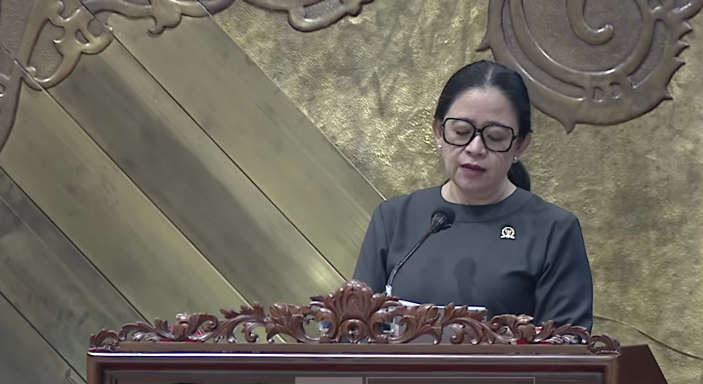 Ketua DPR Puan Maharani saat menutup masa sidang II. (Foto/YouTube TV Parlemen)