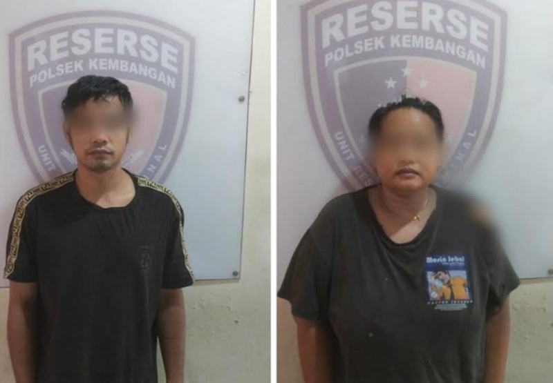 Suami istri gasak tukang bakso (Beritanasional/Bachtiar)