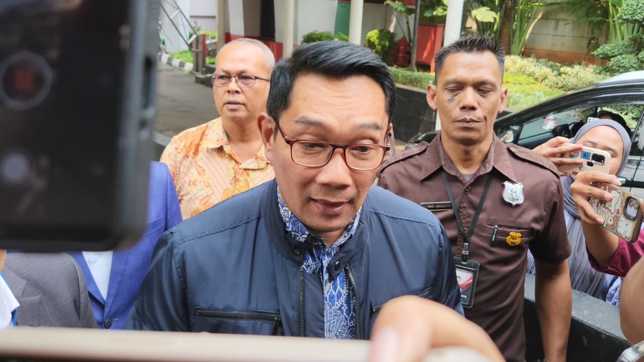Mantan Gubernur Jawa Barat Ridwan Kamil di KPK. (BeritaNasional/Panji Septo)