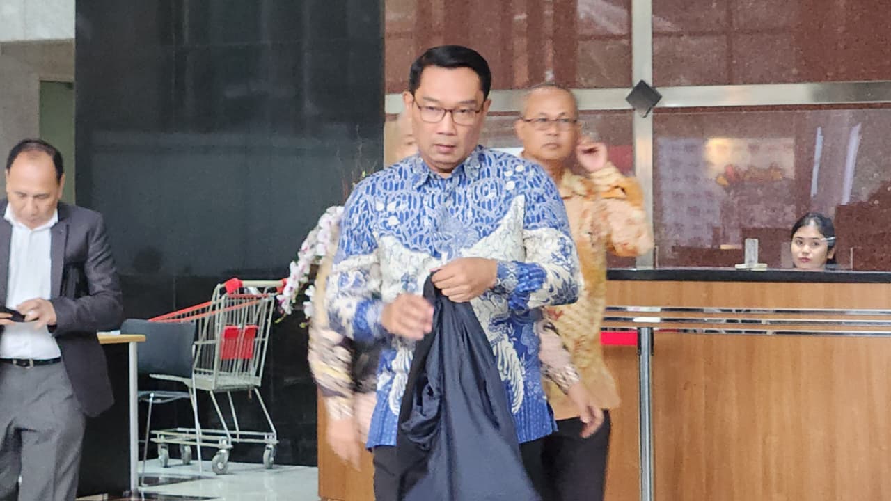 Ridwan Kamil diperiksa KPK (Beritanasional/Panji)