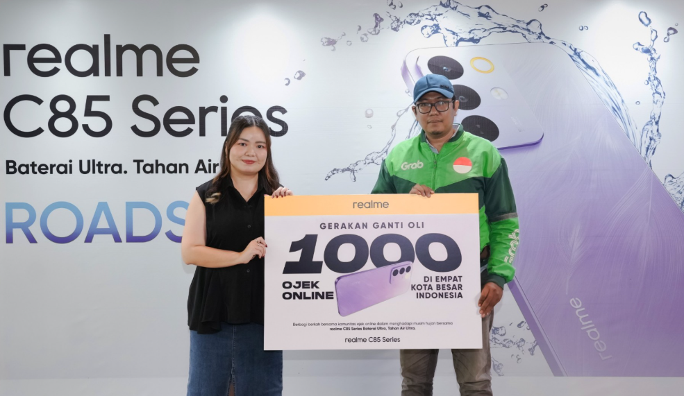 Roadshow realme C85 Series jadi ajang edukasi produk dan aksi sosial. (Foto/doc. realme)