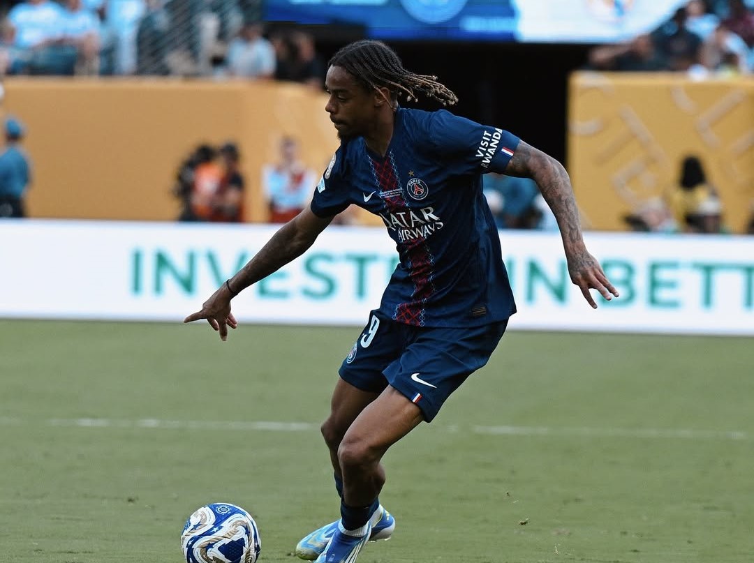 Penggawa PSG Bradley Barcola. (Foto/Instagram)