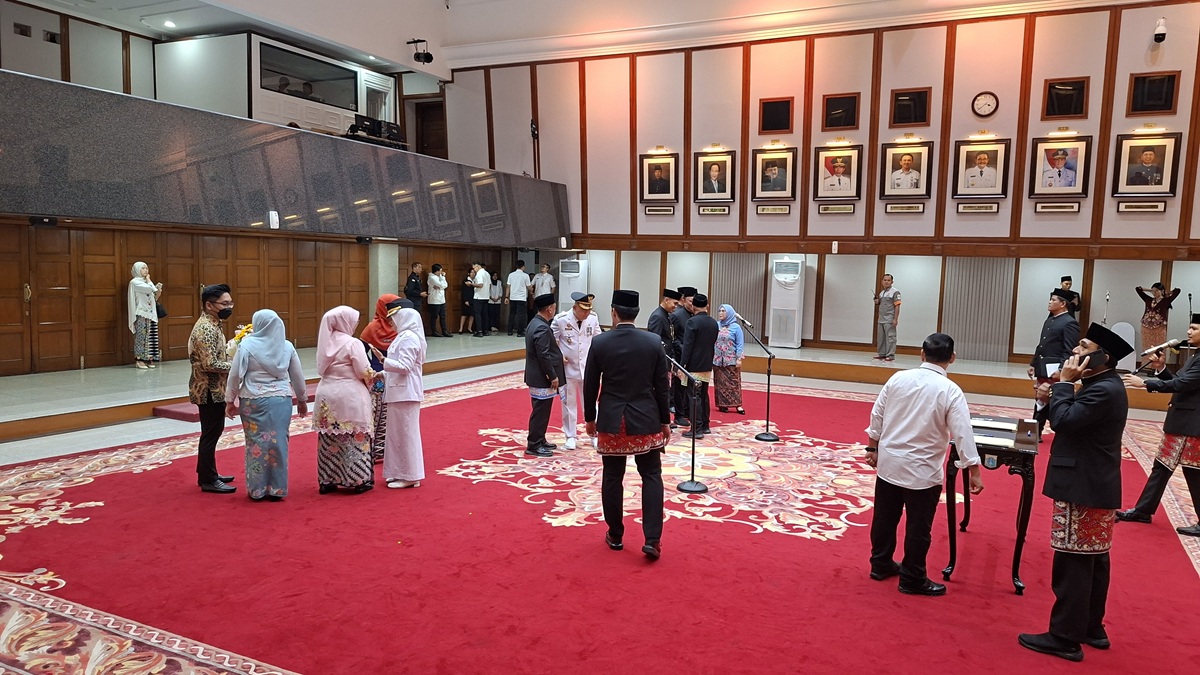 11Pejabat Eselon II Pemprov DKI Jakarta Dilantik. (BeritaNasional/Lydia)