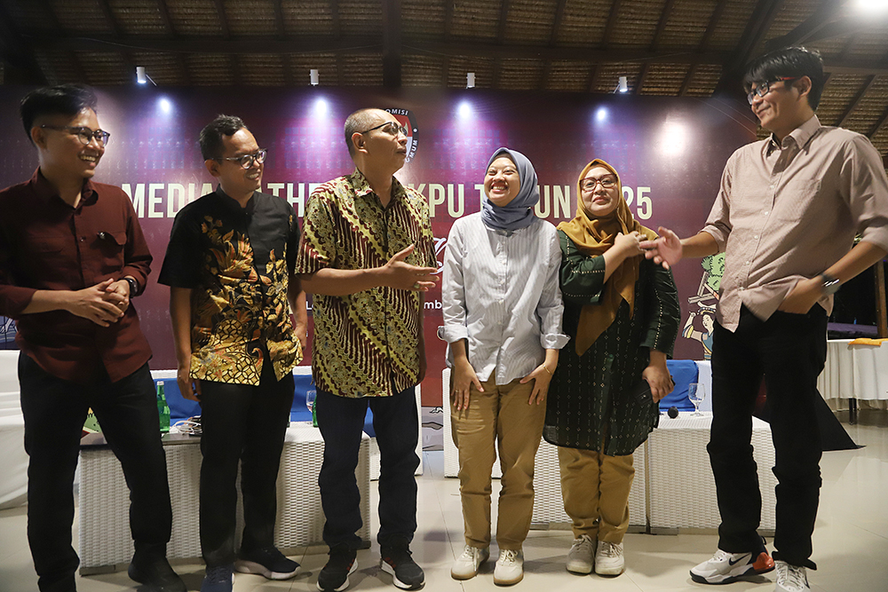 KPU RI gelar diskusi mengusung tema “Sinergi Pilar Demokrasi” di Lombok, Nusa Tenggara Barat. (BeritaNasional/Elvis Sendouw)