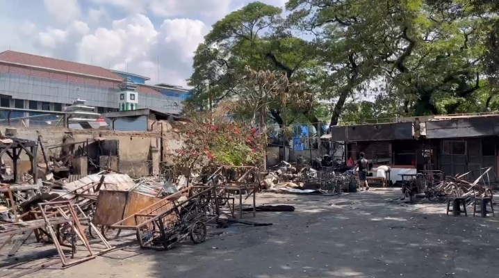 Situasi Kalibata Kondusif Usai Kerusuhan dan Pembakaran. (Foto/istimewa)
