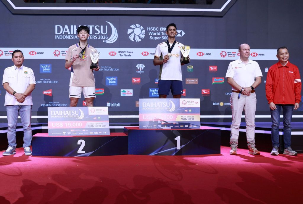 Alwi Farhan Persembahkan Satu-satunya Gelar Indonesia di Daihatsu Indonesia Masters 2026. (Foto/PBSI)