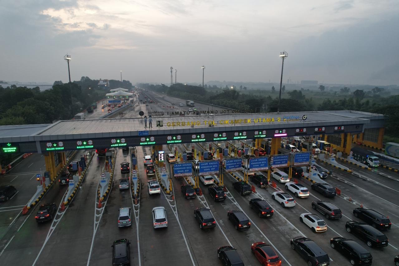 Gerbang tol Cikampek. (Foto/Jasamarga)
