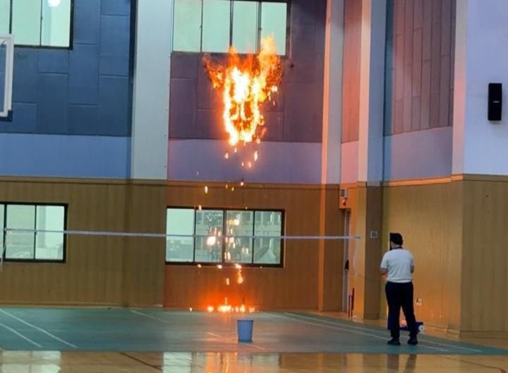 Kebakaran di Sekolah Thu Zhu di PIK. (Foto/Istimewa)