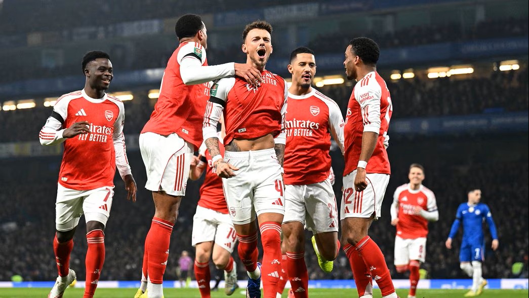 Arsenal Tekuk Chelsea 3-2 dalam Duel Panas Semifinal Carabao Cup. (Foto/Arsenal)