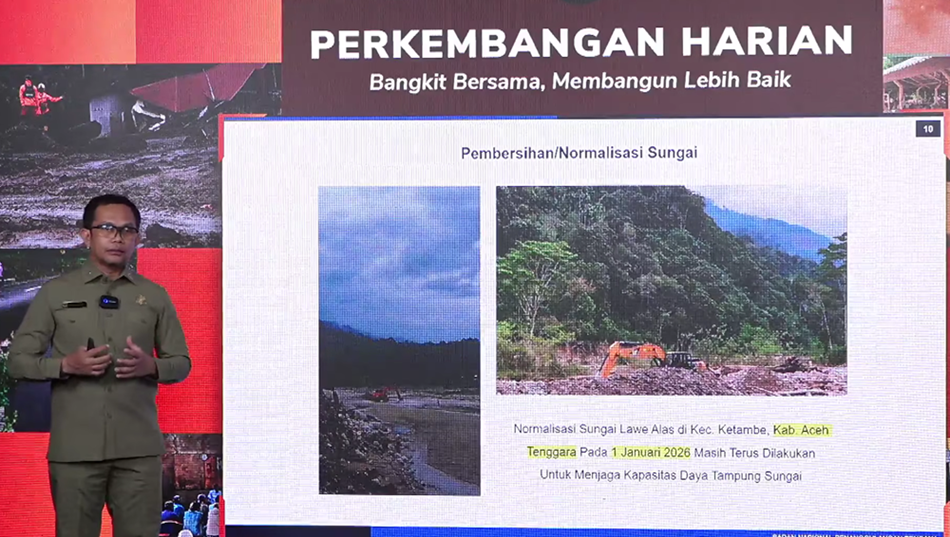 Kepala Pusat Data, Informasi, dan Komunikasi Kebencanaan BNPB Abdul Muhari. (Foto/YouTube BNPB).