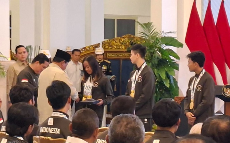 Presiden Prabowo apresiasi para atlet peraih medali emas (Beritanasional/Lydia)