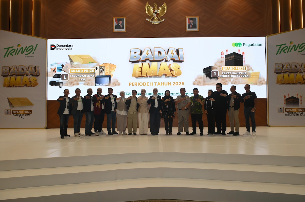 Pengundian pemenang Badai Emas Pegadaian periode II 2025 di Jakarta, Selasa (20/1/2026). (BeritaNasional/Sahabat Pegadaian)