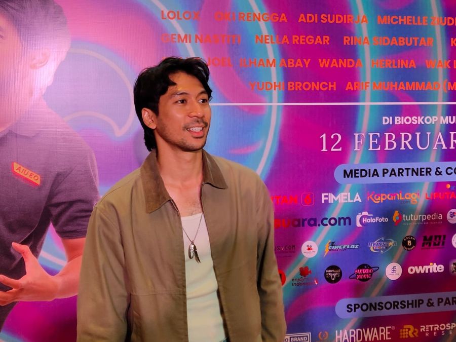 Andri Mashadi di press conference film AIU EO Macam Betool Aja. (BeritaNasional/Bagas)