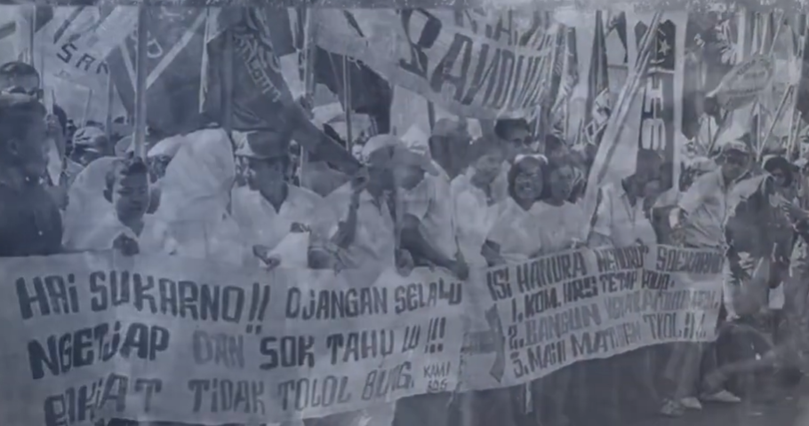 Peristiwa bersejarah Indonesia, Tritura (BeritaNasional/tangkapan layar)