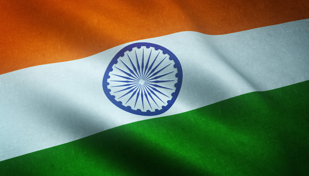 Ilustrasi bendera India. (Foto/Freepik)