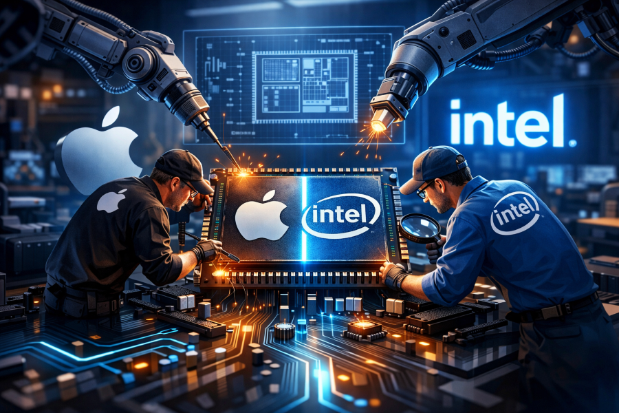 Apple diisukan libatkan Intel dalam produksi chip iPhone. (Foto: beritanasional)