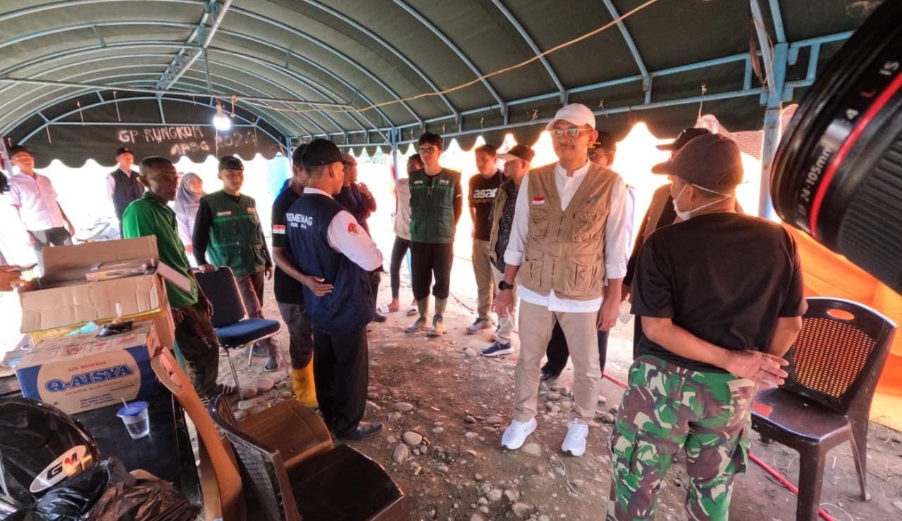 Kemenag Percepat Pemulihan Fasilitas Ibadah Pascabanjir. (Foto/Kemenag RI)