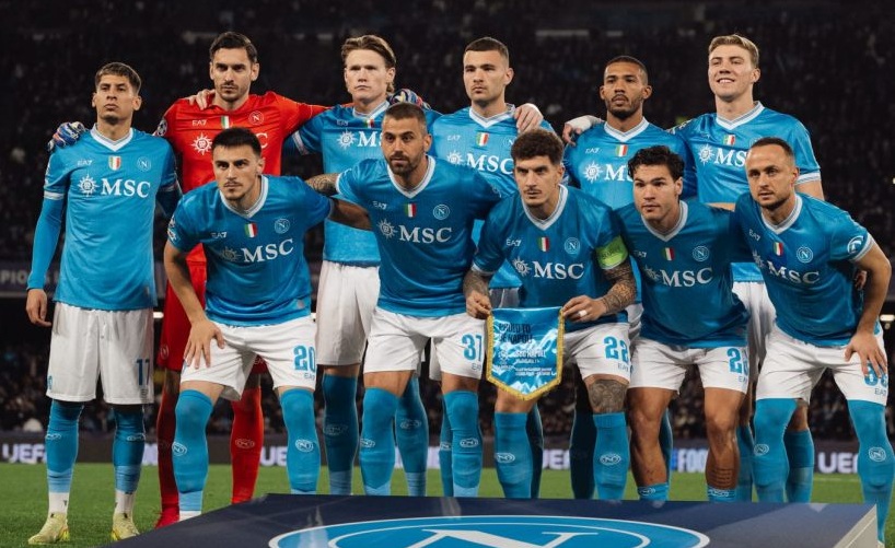 Tim Napoli di Liga Champions. (Foto/Napoli)