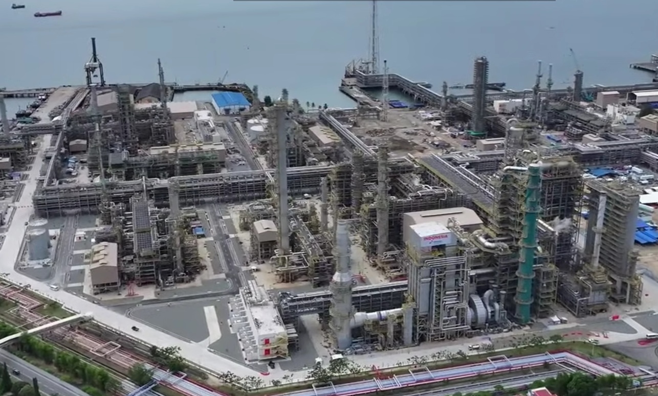 Kilang Terintegrasi Balikpapan Resmi Beroperasi. (Foto/YouTub Sekretariat Presiden)