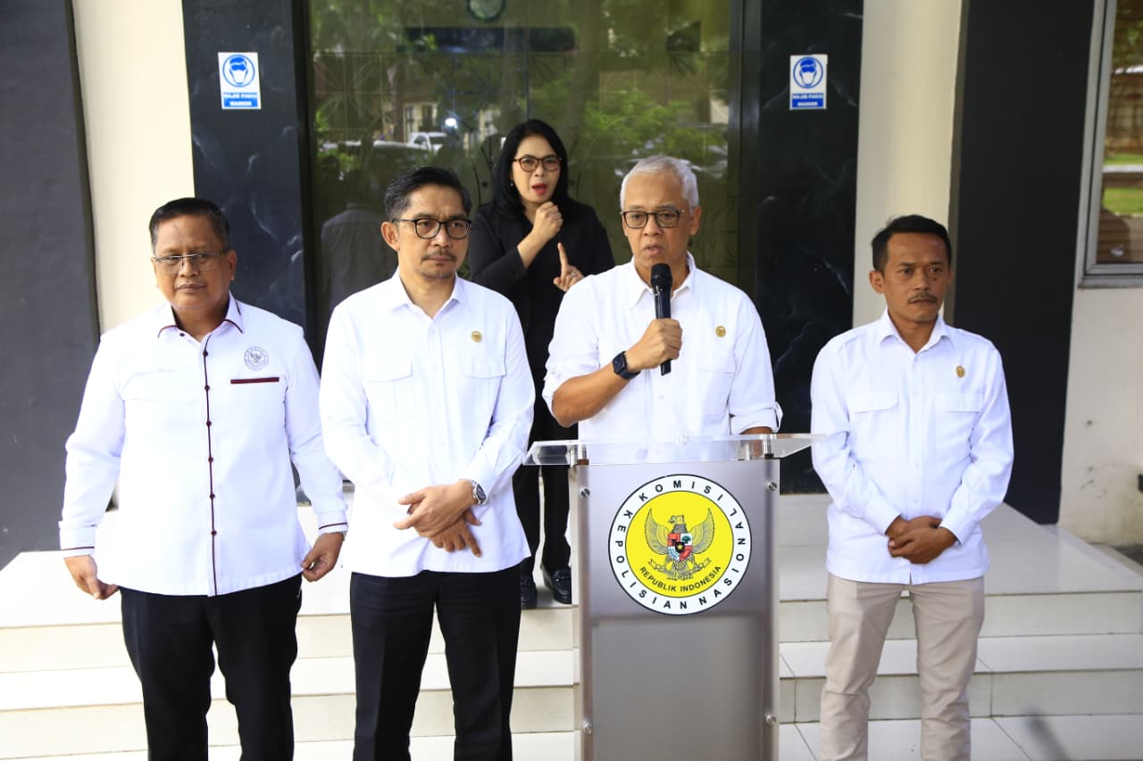 Sekretaris Kompolnas Arief Wicaksono memberikan keterangan kepada wartawan. (BeritaNasional/istimewa)