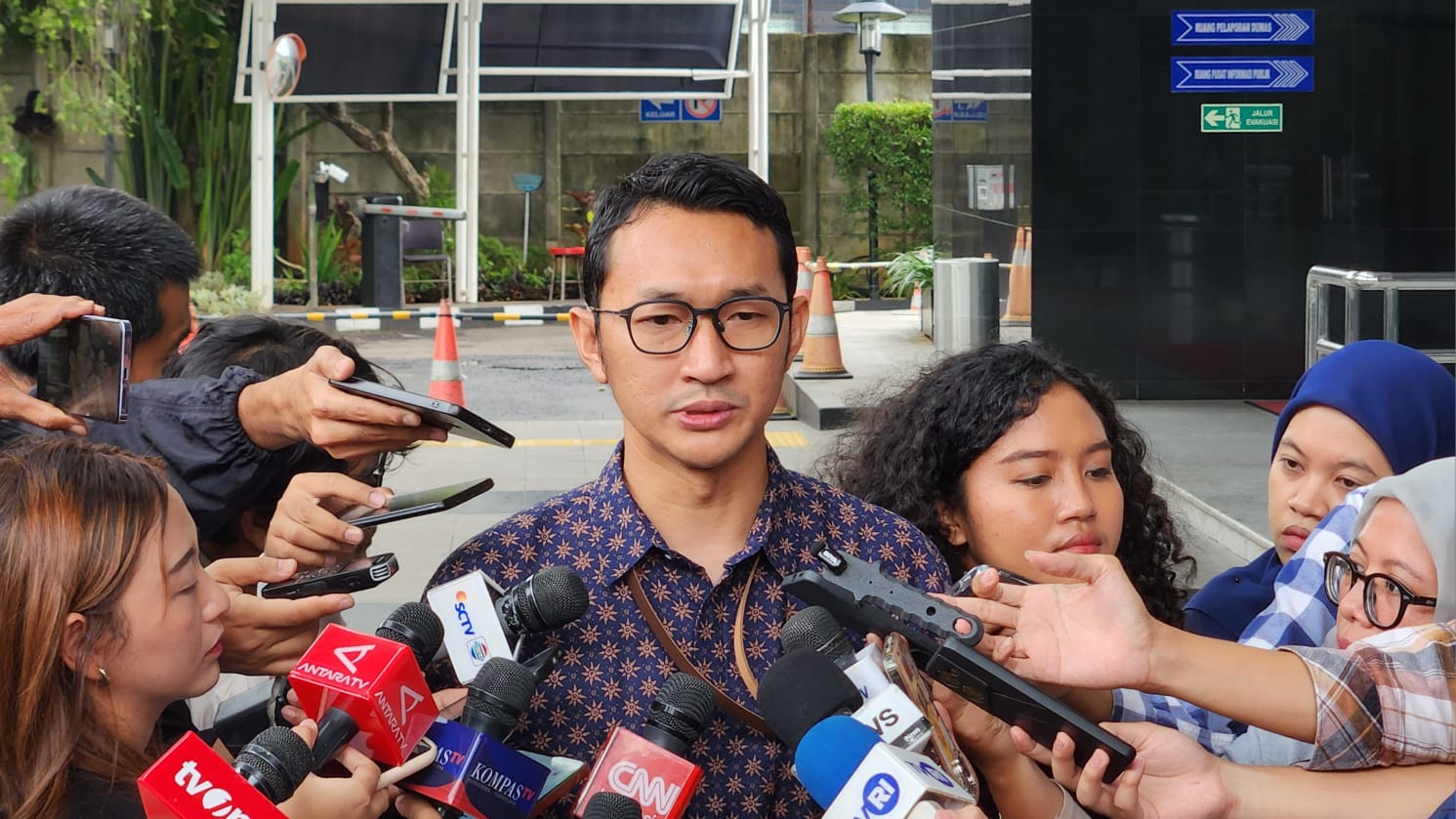 Juru Bicara KPK, Budi Prasetyo. (BeritaNasional/Panji Septo)