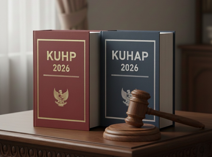 KUHP dan KUHAP baru mulai berlaku, Komisi III DPR: hukum indonesia memasuki babak baru. (BeritaNasional/Gemini AI-Kiswondari)