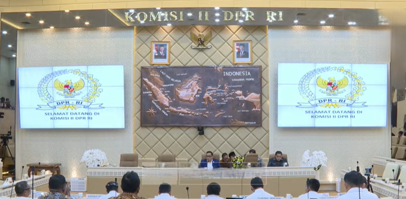 Rapat Panja Perbatasan Wilayah Komisi II DPR. (BeritaNasional/YouTube TVR Parlemen)