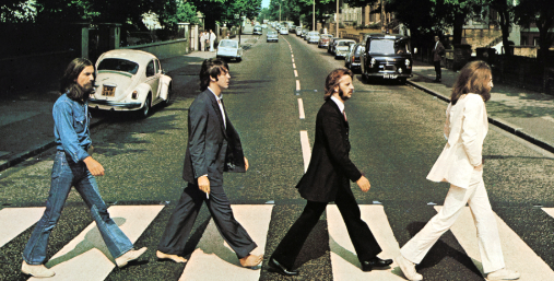 Foto ikonis The Beatles. (BeritaNasional/tangkapan layar)