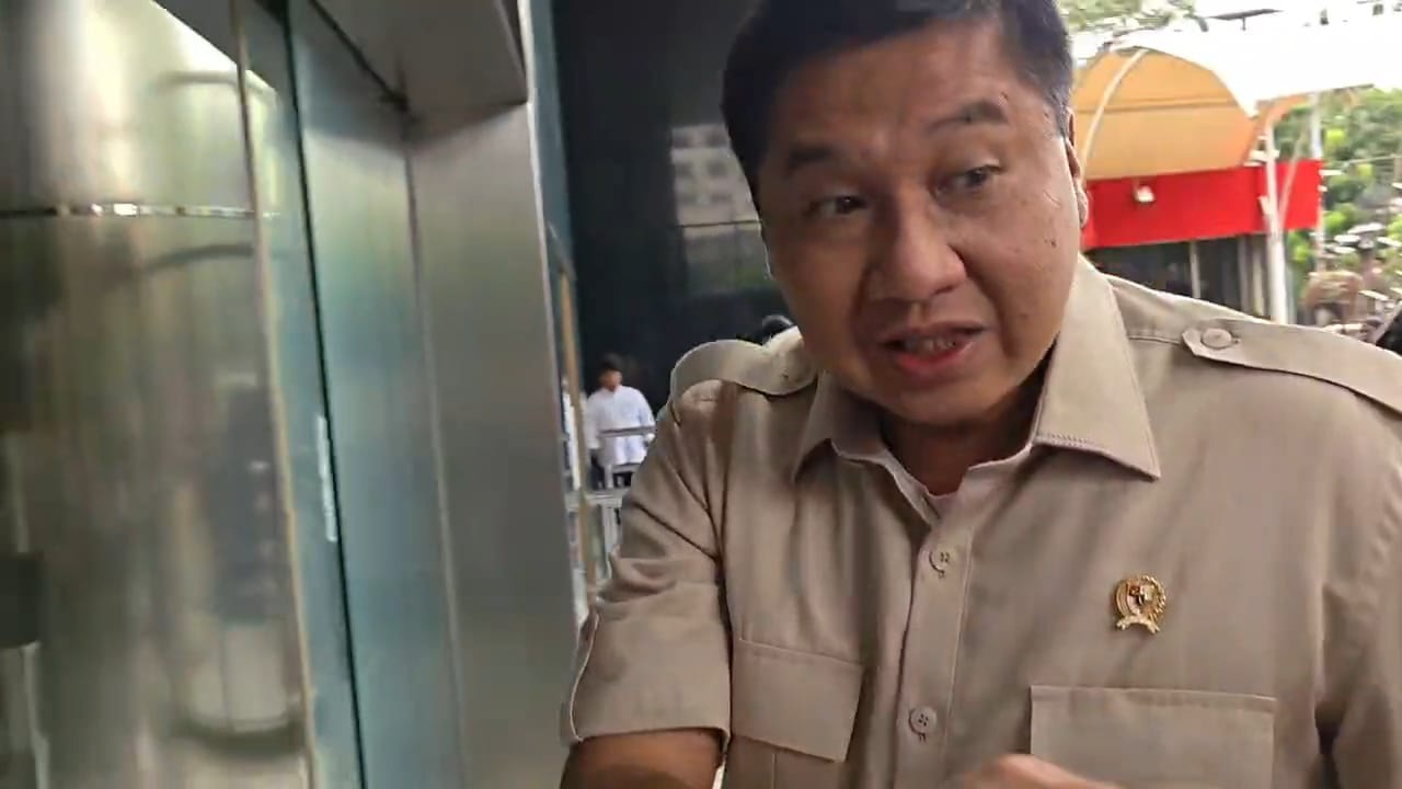 Menteri PKP Maruarar Sirait di Gedung Merah Putih KPK. (BeritaNasional/Panji Septo)