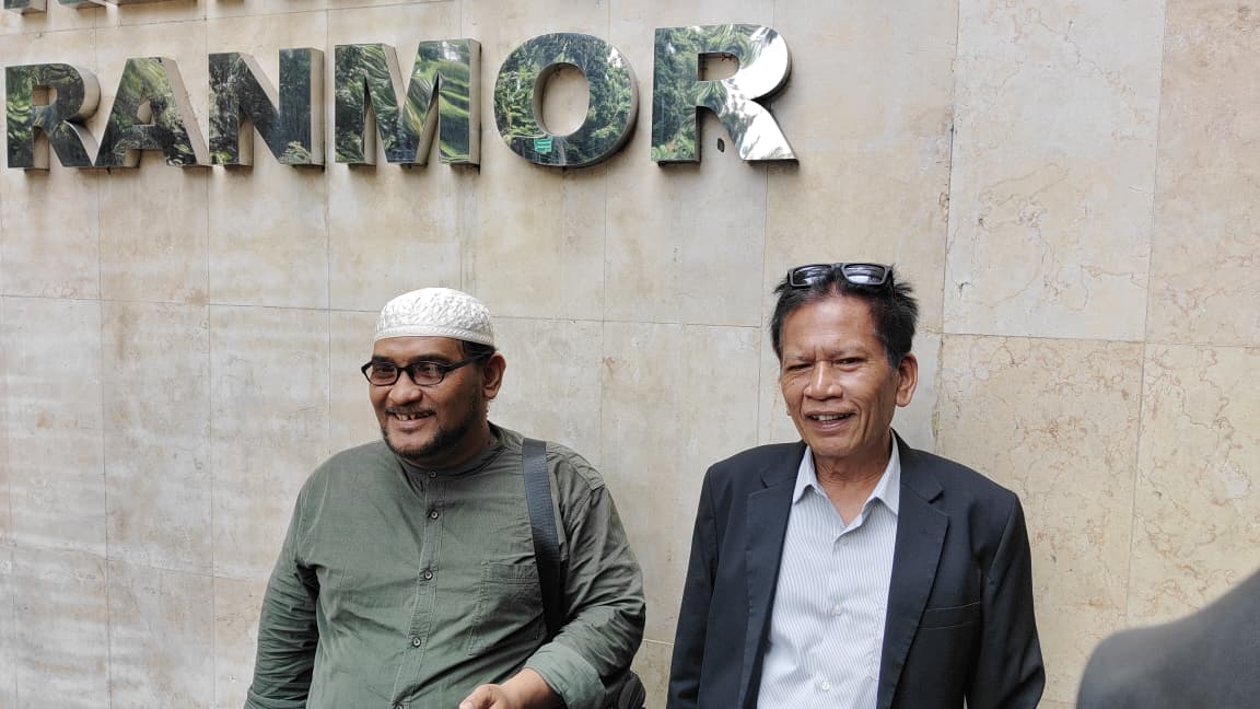 Habib Novel Chaidir Hasan Bamukmin atau yang dikenal Novel Bamukmin telah resmi melaporkan Komika Pandji Pragiwaksono. (BeritaNasional/Bachtiar)