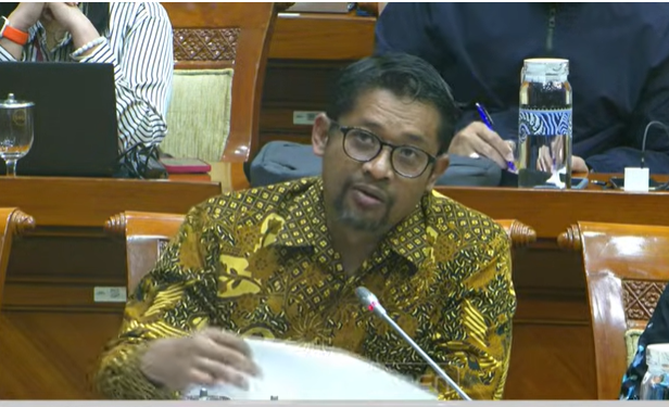 Deputi Bidang Analisis dan Pemeriksaan PPATK Danang Tri Hartono. (BeritaNasional/YouTube DPR)