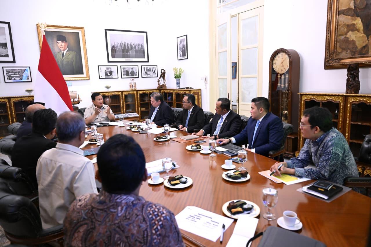Presiden Prabowo Subianto panggil sejumlah menteri. (BeritaNasional/Setpres)