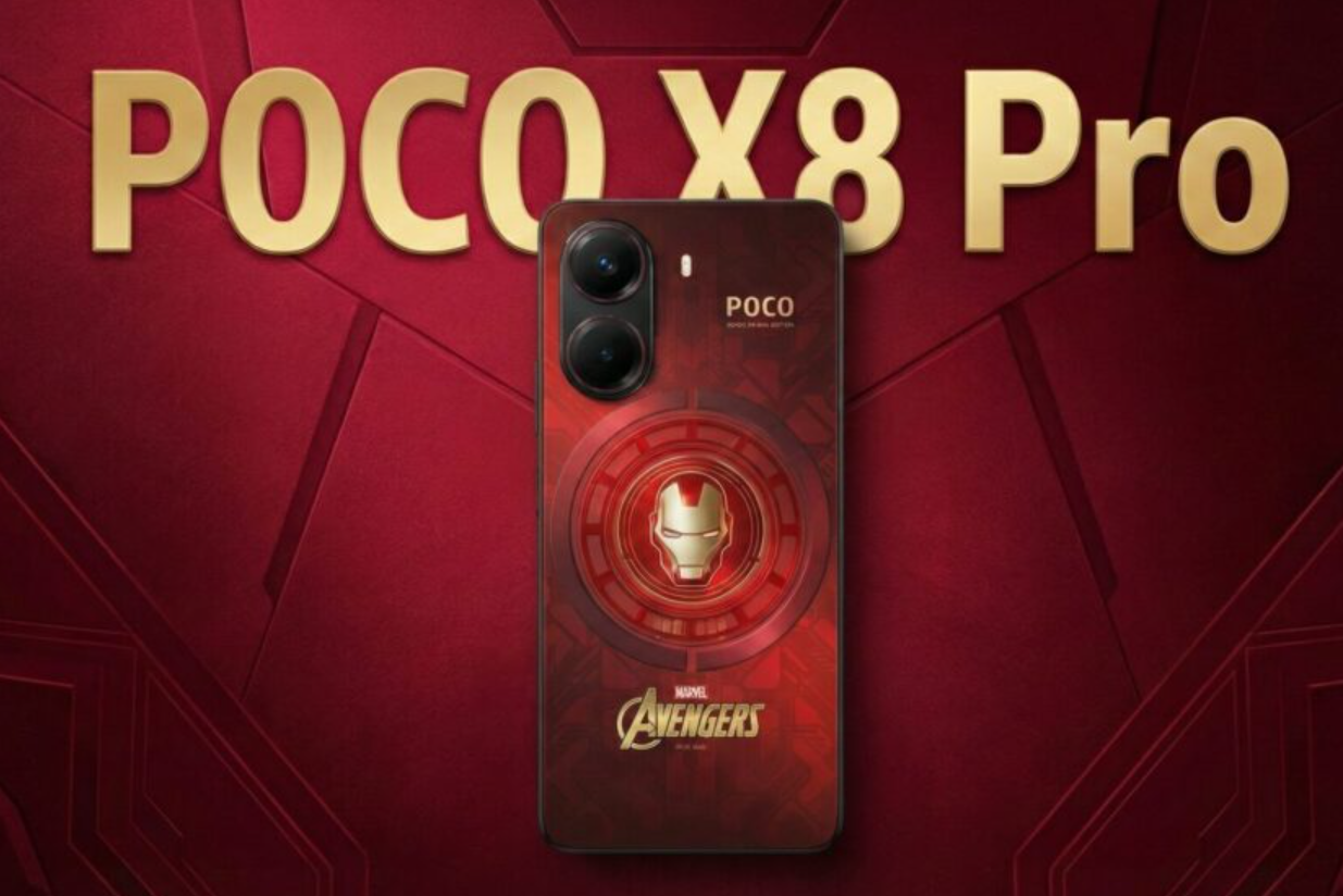 Poco X8 Pro Iron Man Edition segera meluncur ke pasar. (foto/ist)
