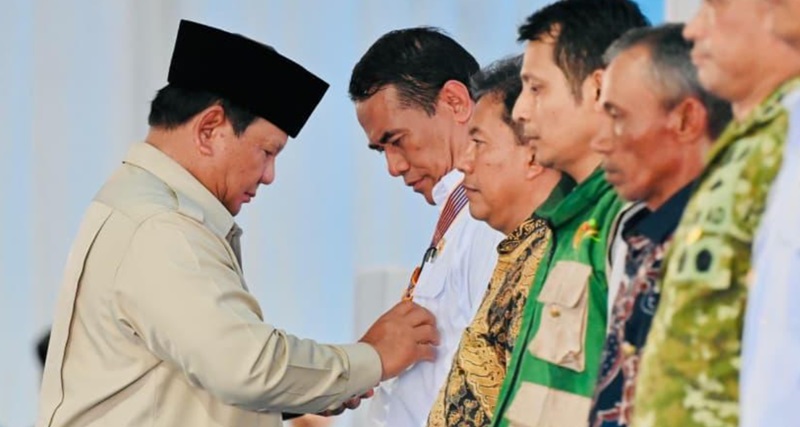 Presiden Prabowo berikan tanda kehormatan ke sejumlah tokoh (Foto/PBMI)